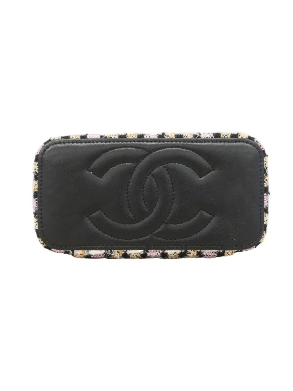 Chanel Shoulder Bag Tweed Multicolor Gold